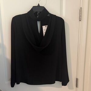 Zara Black High Neck Blouse